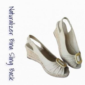 Naturalizer Bina Wedge Slingback Sandals-Size 6